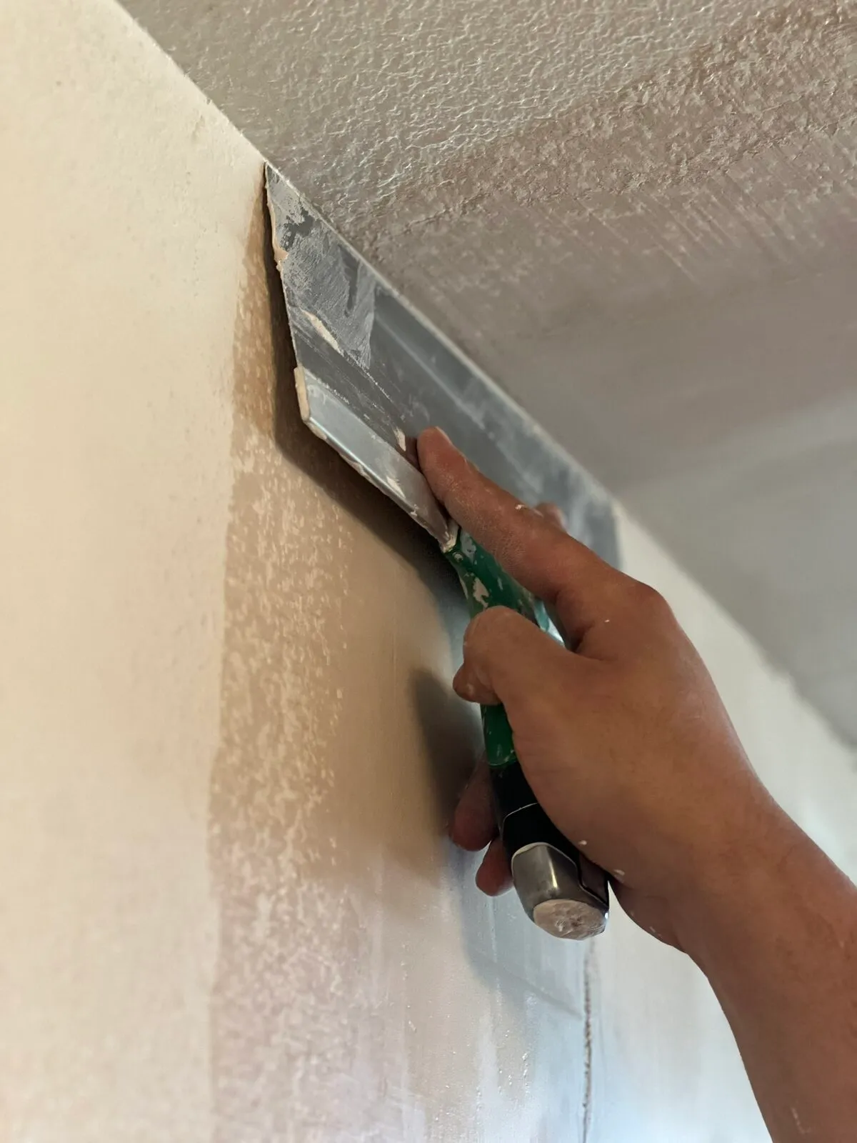 Drywall patch and prep around bathroom fixtures