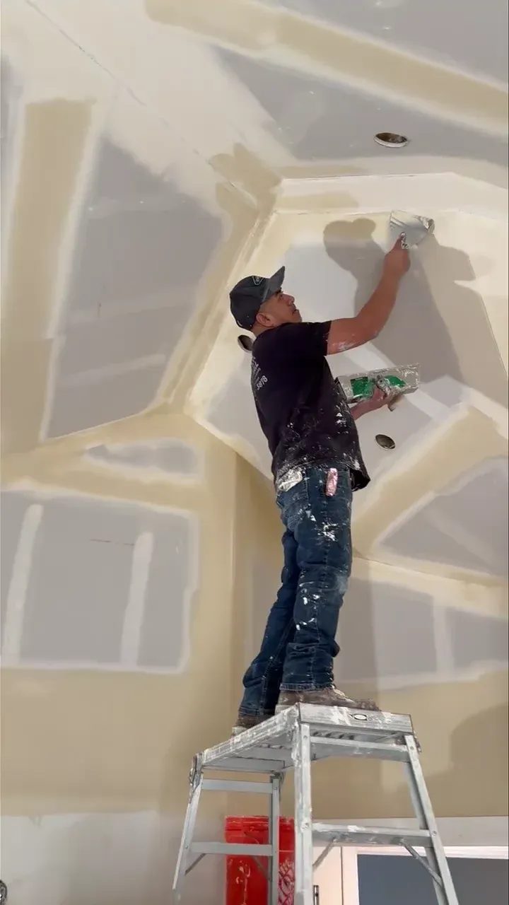 AvilaCo Drywall crew finishing residential drywall project